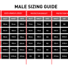 Complete male sizing chart