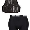 Bropro Armour black chest protector and athletic shorts