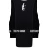 Black pro light sports vest with white Bropro Armour logo, back side showing