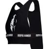 Black pro light sports vest with white Bropro Armour logo