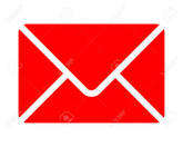 Red envelope icon representing an email